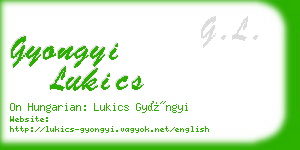 gyongyi lukics business card